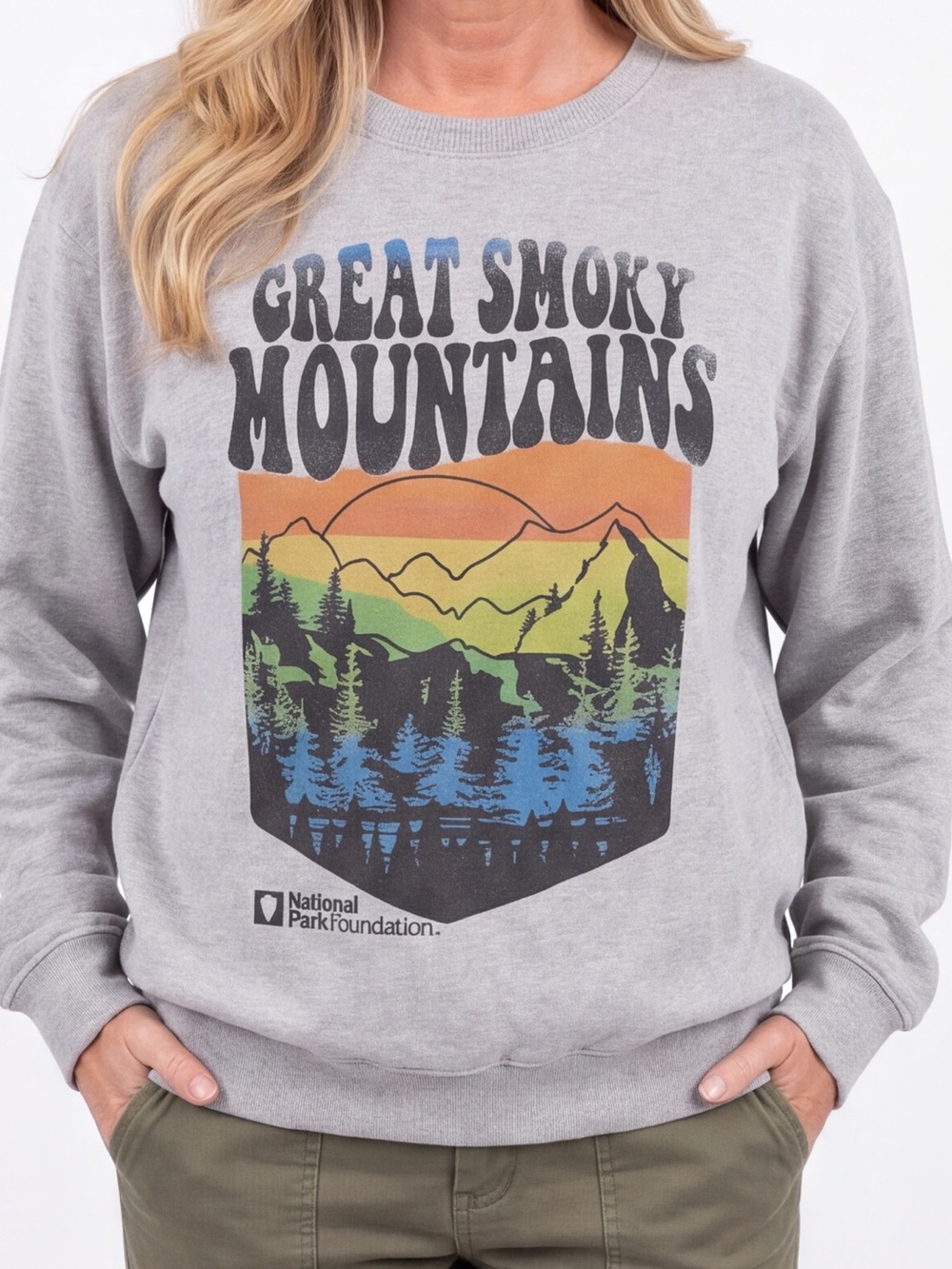 Great Smoky Mountains Graphic Sweatshirt Fall National Park Foundation comfy